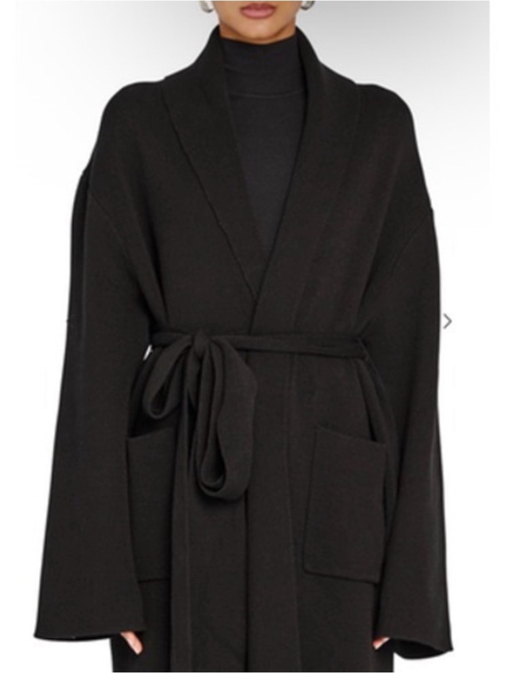 Black Crosby Sweater Duster SER.OY.A Large